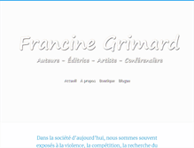 Tablet Screenshot of francinegrimard.com